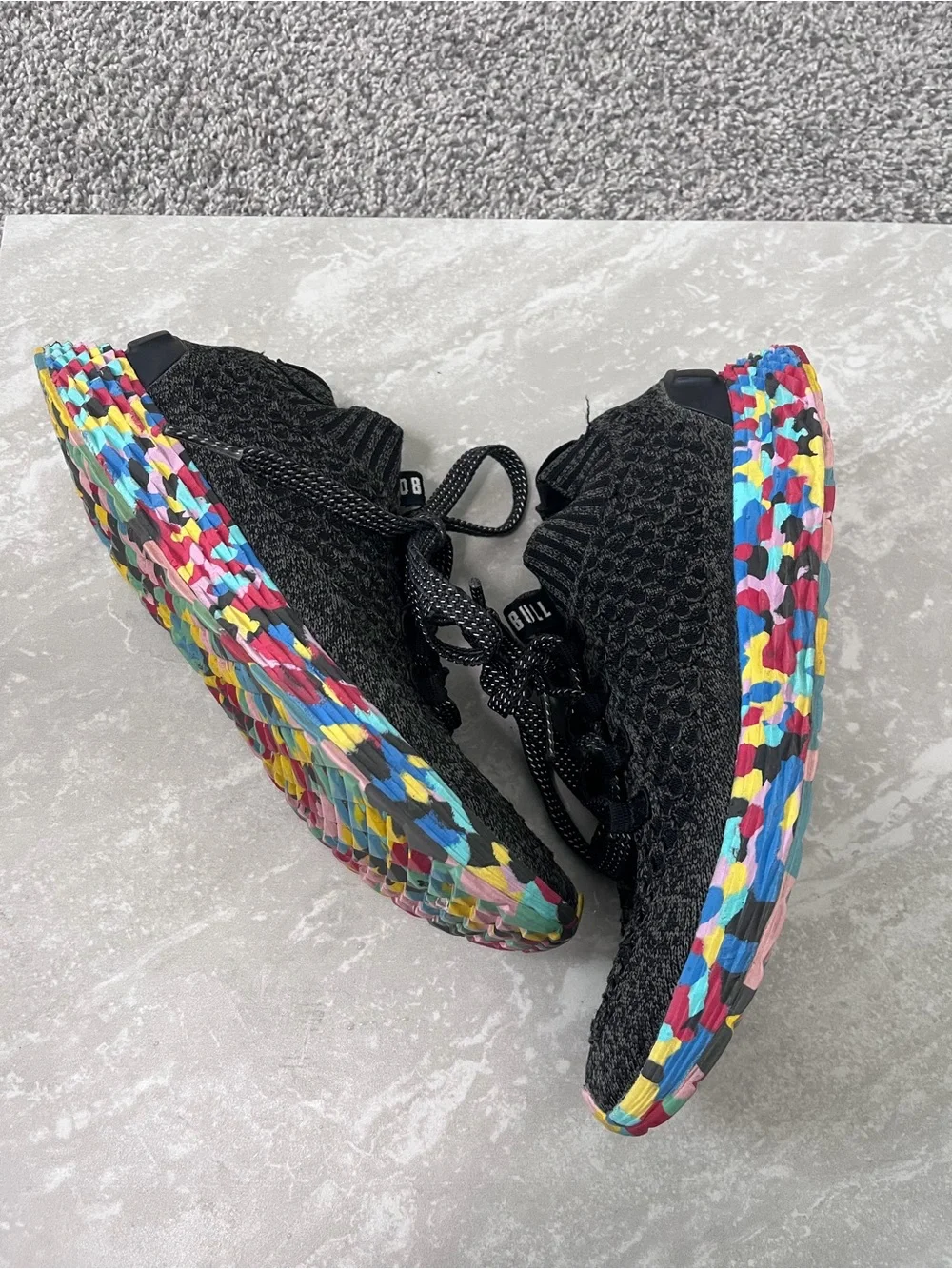 Nobull Allday Knit on Black Wild- Size 9.5 women